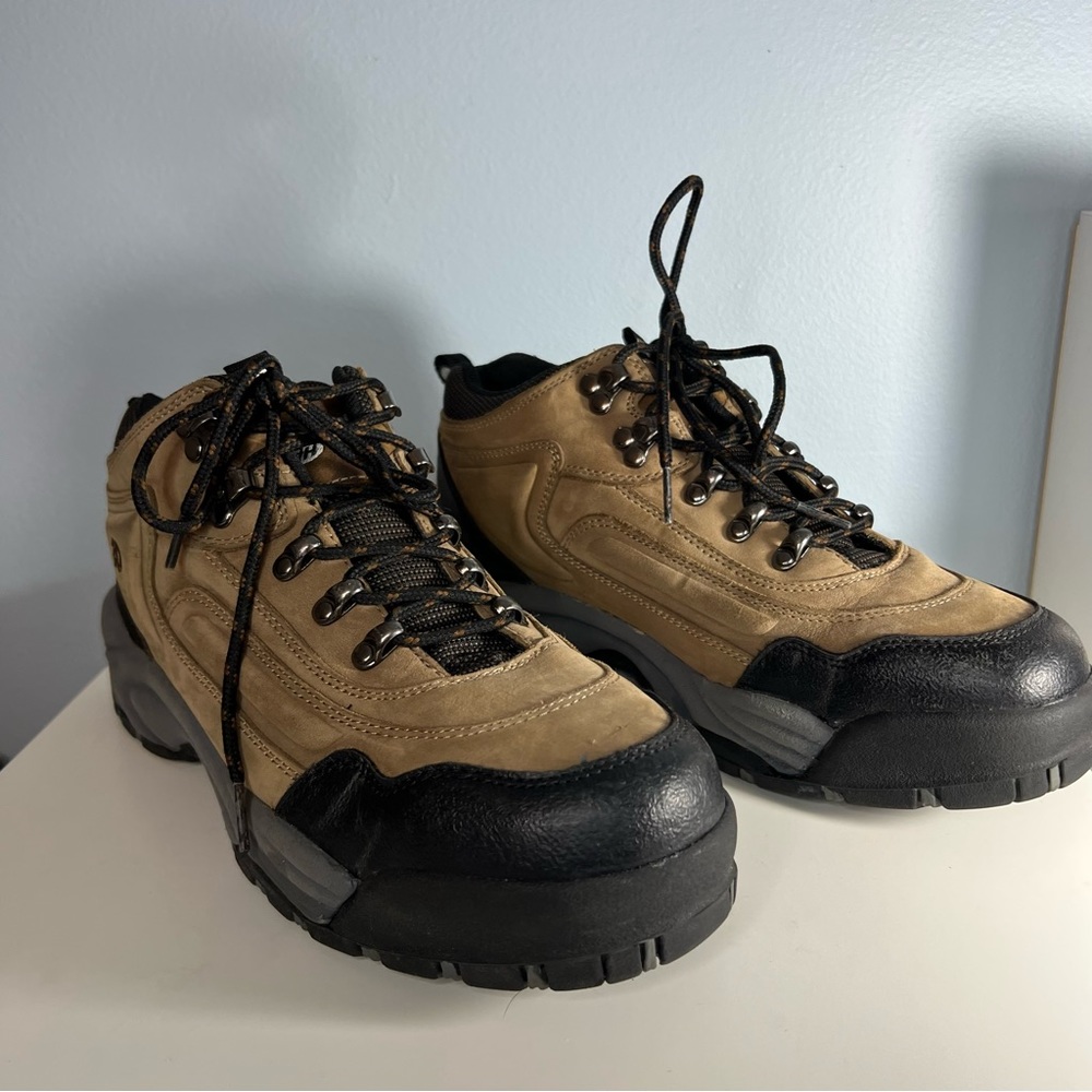 Men's Tan and Black Hiking Shoes